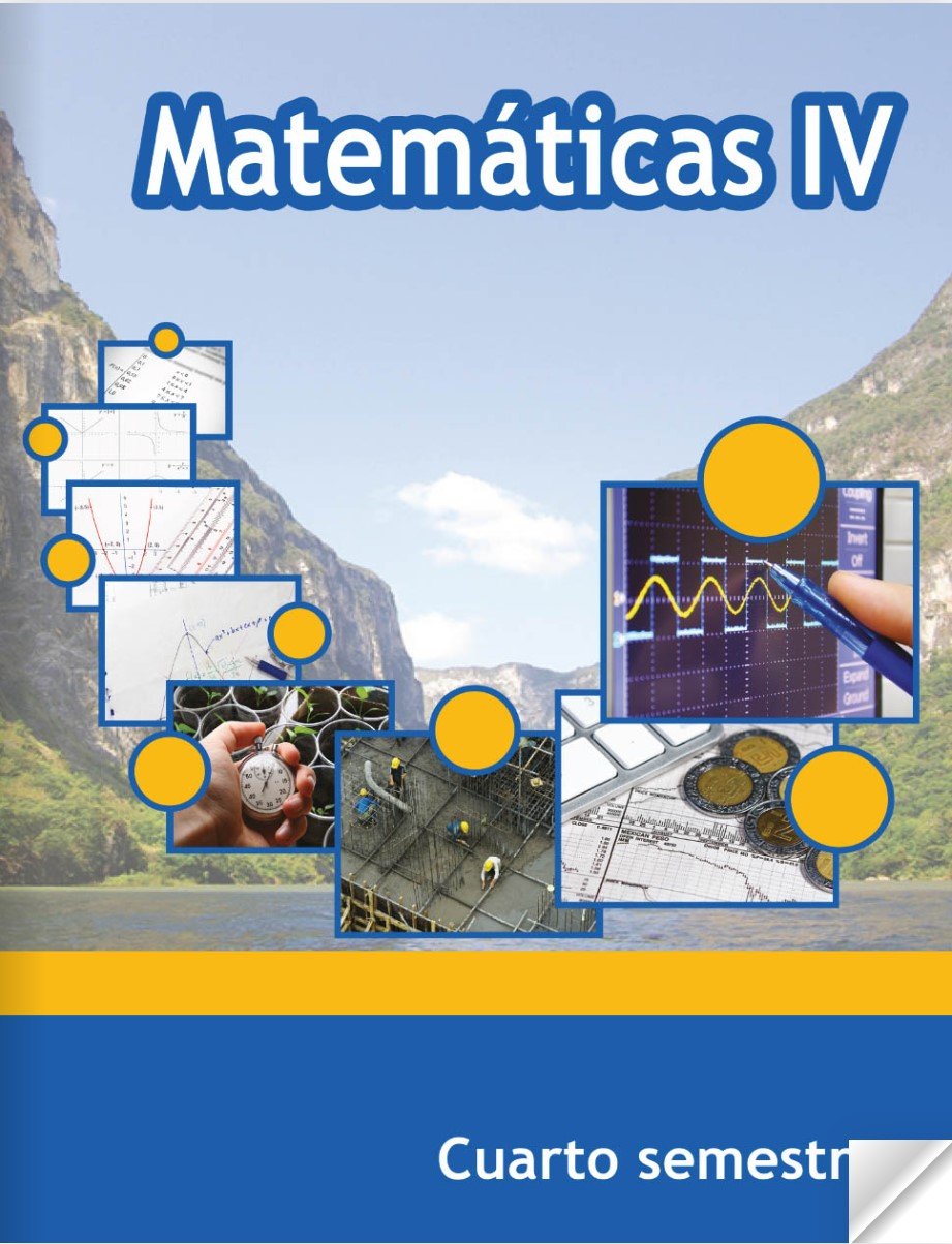 Libro de matematicas cuarto semestre de telebachillerato 2022