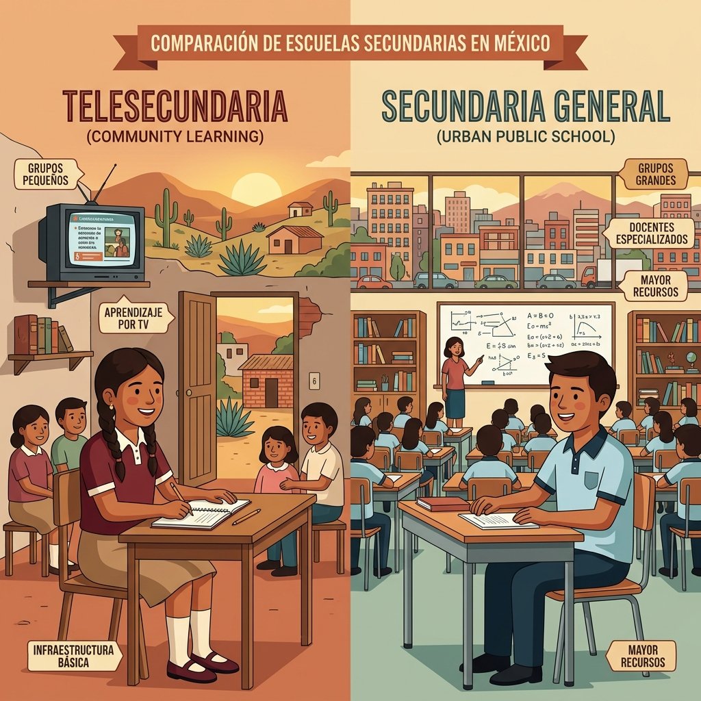 Diferencias entre telesecundaria y secundaria general